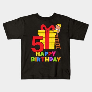 5th Birthday Party 5 Year Old Five Years Kids T-Shirt